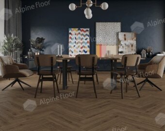 Ламинат Английская ёлка Alpine floor Ville 63274 Дуб Азуара