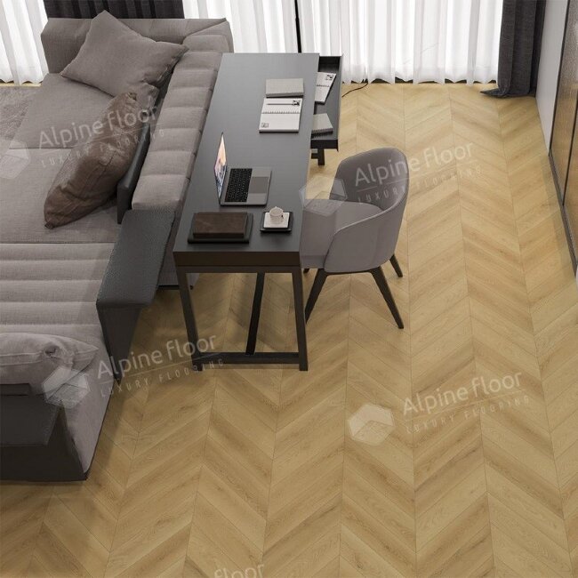 Ламинат Alpine floor Chevron Art LF109-03 Дуб Пиренеи Ламинат Alpine floor Chevron Art LF109-03 Дуб Пиренеи