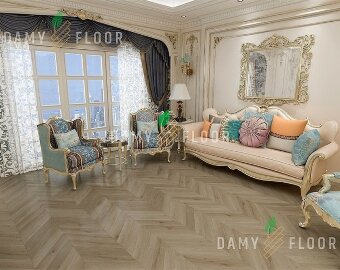 SPC ламинат елочка Damy Floor Chevron Версаль