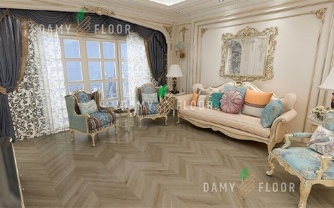 SPC ламинат елочка Damy Floor Chevron Версаль SPC ламинат елочка Damy Floor Chevron Версаль