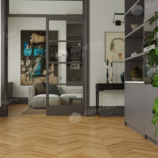 Ламинат Alpine floor Chevron Art LF109-05 Дуб Олимп Ламинат Alpine floor Chevron Art LF109-05 Дуб Олимп