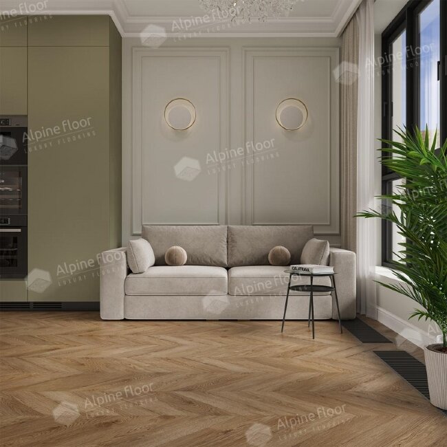 Ламинат Аlpine floor Chevron Art LF109-06 Дуб Эверест Ламинат Аlpine floor Chevron Art LF109-06 Дуб Эверест