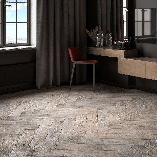 Паркет Венгерская ёлка Legend Дуб Grey Грей Character 140мм Паркет Венгерская ёлка Legend Дуб Grey Грей Character 140мм