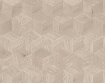 Мозаичный паркет Coswick T&G 1193-1258-10 Ромб Дуб Белый иней S&B