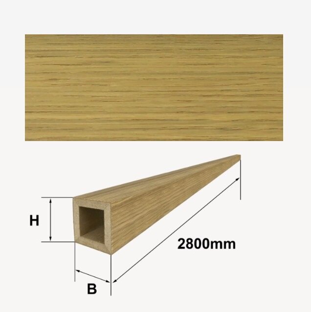 Шпонированный 4-х сторонний брус Finitura Дуб Лак 40х40х2800 мм Шпонированный 4-х сторонний брус Finitura Дуб Лак 40х40х2800 мм