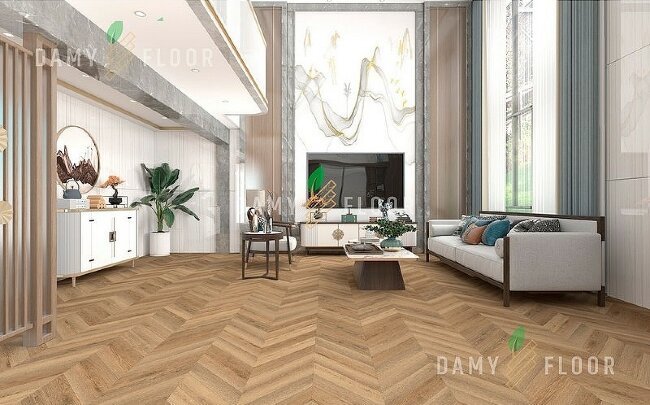 SPC ламинат елочка Damy Floor Chevron Сен-Клу
