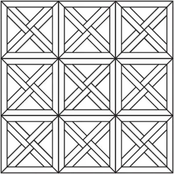 Модульный паркет Coswick T&G, Трианон 1144-1855-10 Дуб Серый Дэви S&B