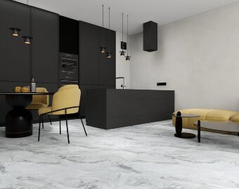 МSPC ламинат Stone Floor Big Stone Жемчужный мрамор