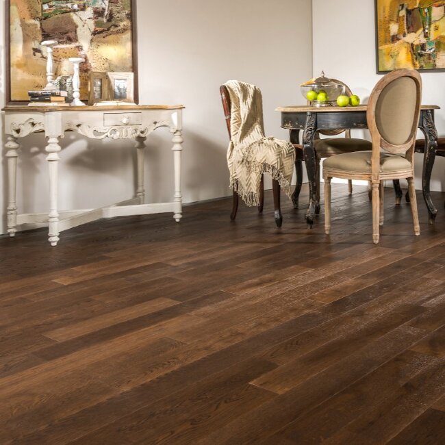 Инженерная доска Coswick T&G 1172-7217-20 Дуб Молочный Шоколад Черектер