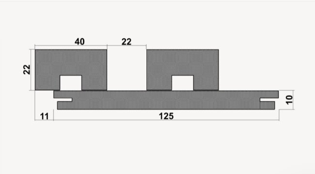 Реечная система Finitura ламинированная 054 ASW Реечная система Finitura ламинированная 054 ASW