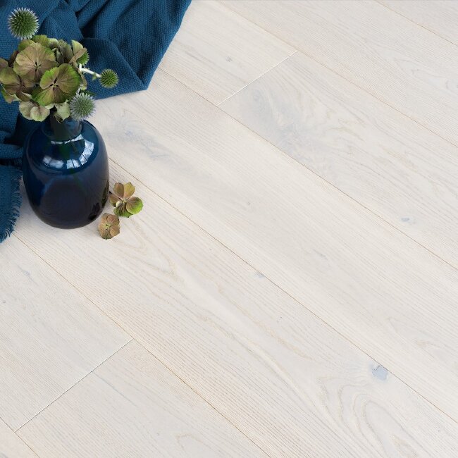 Мозаичный паркет Coswick T&G 1197-1888-10 Ромб Дуб Кристально белый S&B