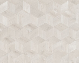 Мозаичный паркет Coswick T&G 1197-1888-10 Ромб Дуб Кристально белый S&B