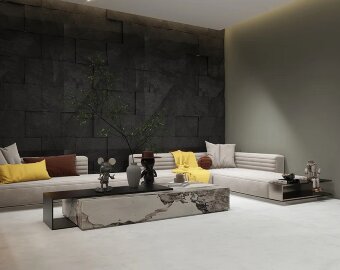 МSPC ламинат Stone Floor Big Stone Серый мрамор