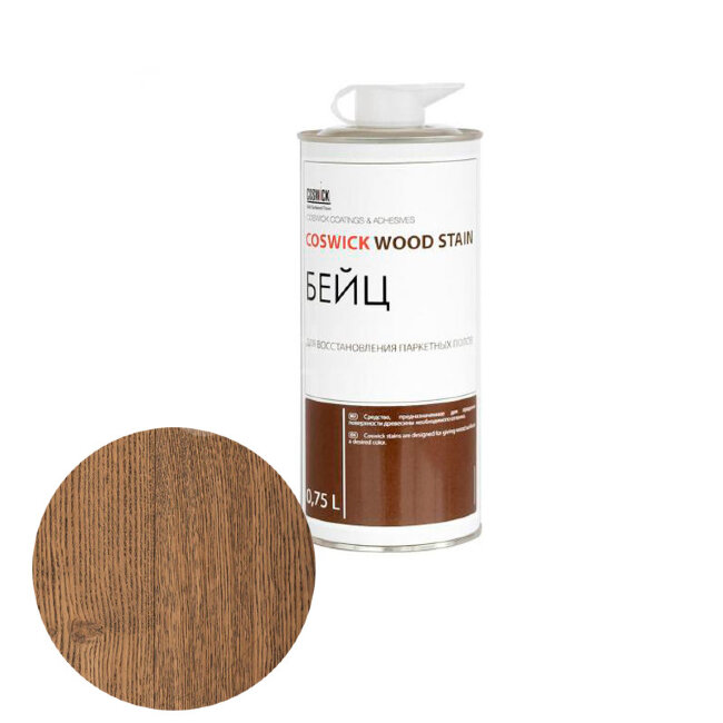 Тонировка для локального ремонта и восстановления Coswick бейц спиртовой 4020-020014 Амбарный 0,75 л Тонировка для локального ремонта и восстановления Coswick бейц спиртовой 4020-020014 Амбарный 0,75 л