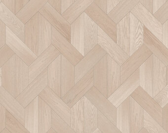 Мозаичный паркет Coswick T&G 1187-1842-10 Кофейное зерно Дуб Акварельный белый S&B