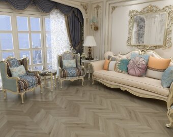 Кварц-виниловая плитка LVT Damy Floor Chevron Версаль