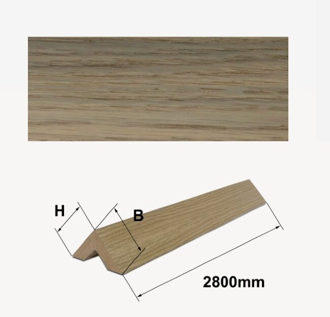 Шпонированный 2-х сторонний брус Finitura Дуб арт 010 40х40х2800 мм Шпонированный 2-х сторонний брус Finitura Дуб арт 010 40х40х2800 мм