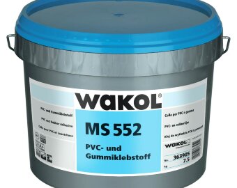 Клей для ПВХ и резиновых покрытий MS-полимерный влагостойкий WAKOL MS 552 7,5 кг.