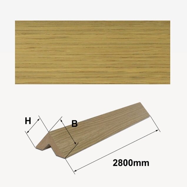Шпонированный 2-х сторонний брус Finitura Дуб арт 016 40х40х2800 мм
