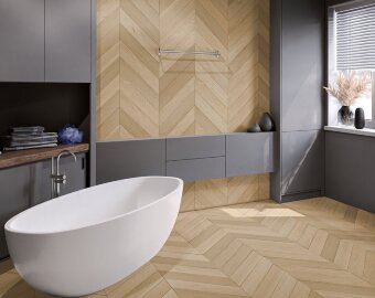 Кварц-виниловая плитка LVT Damy Floor Chevron Тюильри