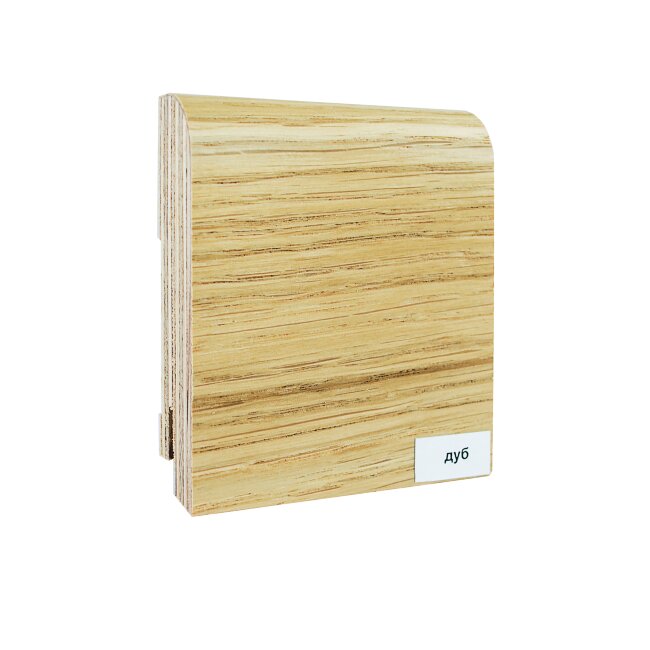 Плинтус Finitura шпон 83х19х2400 мм Дуб без покрытия (под тонировку)