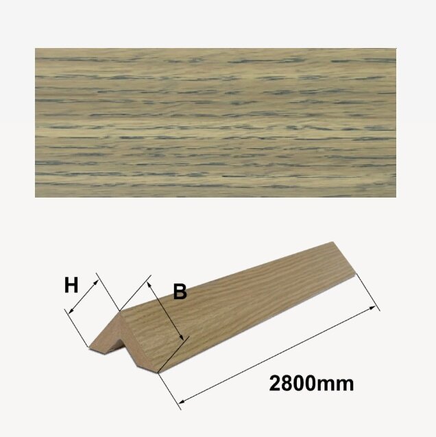 Шпонированный 2-х сторонний брус Finitura Дуб арт 018 40х40х2800 мм