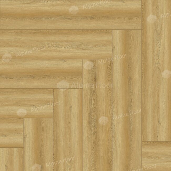 SPC ламинат Alpine Floor PARQUET LIGHT ЕСО 13-28В ДУБ ПОЛЛУКС 600*125*4 мм (1.95 м2)  43 класс
