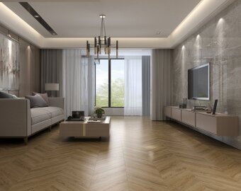 Кварц-виниловая плитка LVT Damy Floor Chevron Лувр