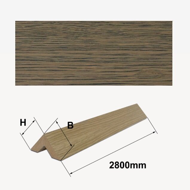 Шпонированный 2-х сторонний брус Finitura Дуб арт 021 40х40х2800 мм Шпонированный 2-х сторонний брус Finitura Дуб арт 021 40х40х2800 мм