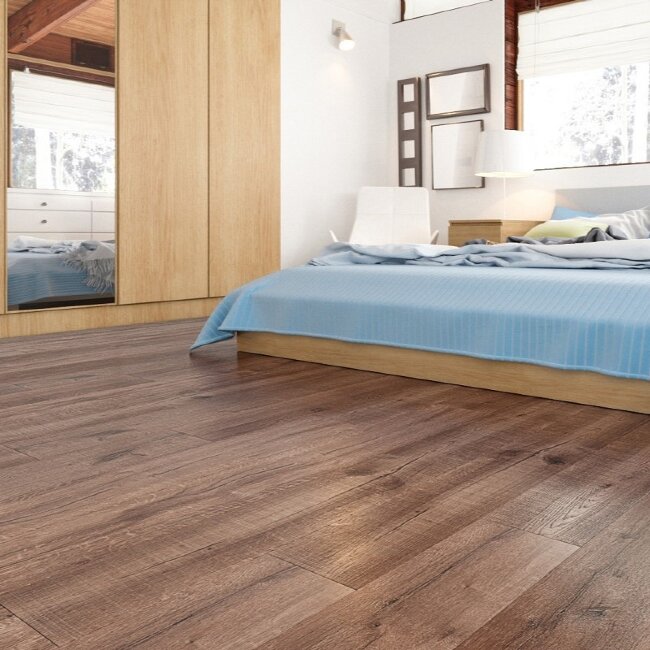 Кварцевый ламинат Fargo Comfort 81996-6 Дуб Южная Ночь