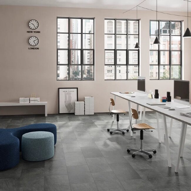 Виниловые полы Invictus Concrete Groovy Granite 92 Steel