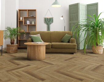 SPC ламинат Английская елка Aberhof Verde Geona
