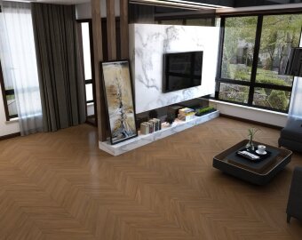 Кварц-виниловая плитка LVT Damy Floor Chevron Блуа