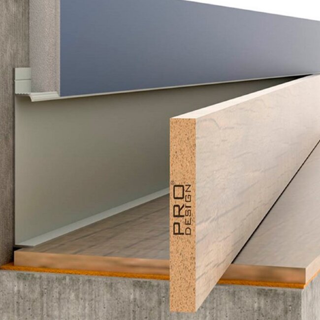 МДФ вставка для плинтуса Pro Design Шпон дуба матовый лак 5-10%