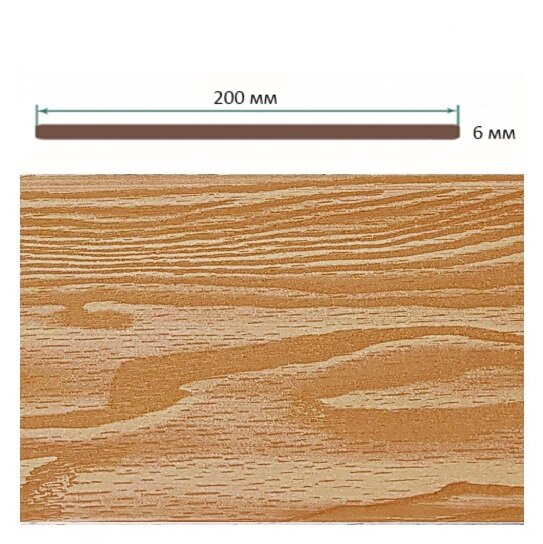 Декоративная панель TerraPol 3D Дуб Севилья 50 3000х200х6 мм