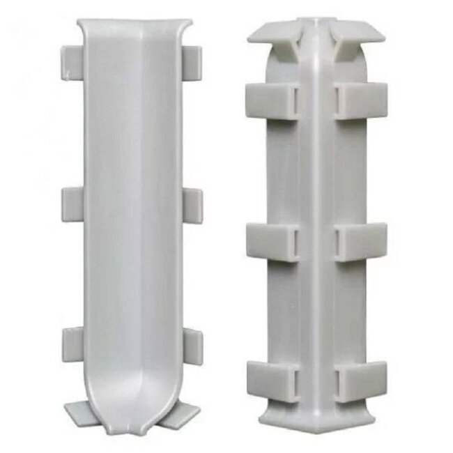 Угол внутренний AL60 ПВХ Серый