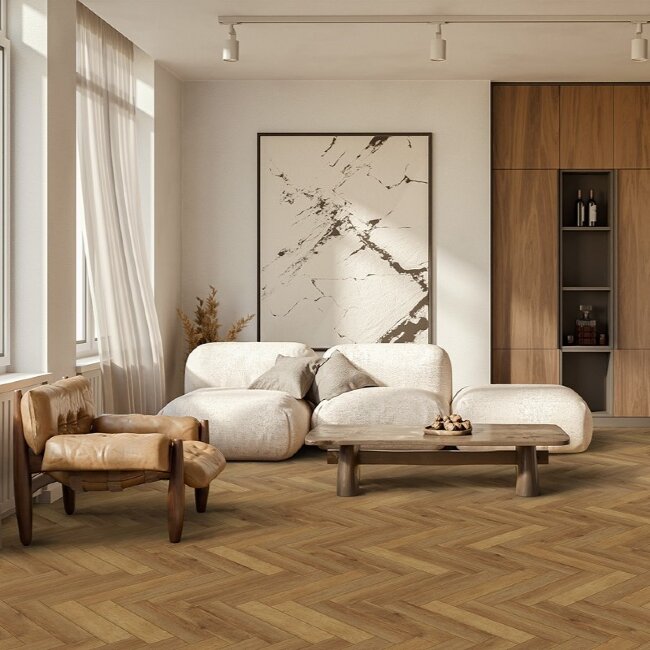 SPC ламинат Английская елка Aberhof Verde Tesino