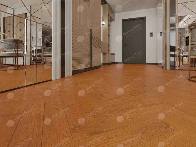 Английская ёлка Alpine Floor Castle EW202-06 Дуб Имбирный