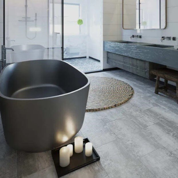 SPC плитка Stone Floor Плитка Жемчужно-серая SPC плитка Stone Floor Плитка Жемчужно-серая