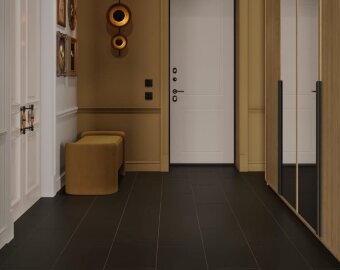 Ламинат Alpine Floor Каменное настроение LF402-01 Черный монохром Black Monochrome