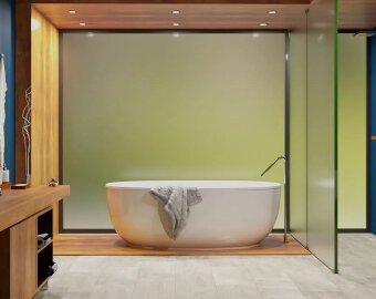 SPC плитка Stone Floor Травертин Найтфол