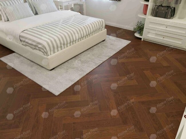 Английская ёлка Alpine Floor Castle EW202-09 Дуб Браун Стори