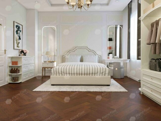 Английская ёлка Alpine Floor Castle EW202-09 Дуб Браун Стори