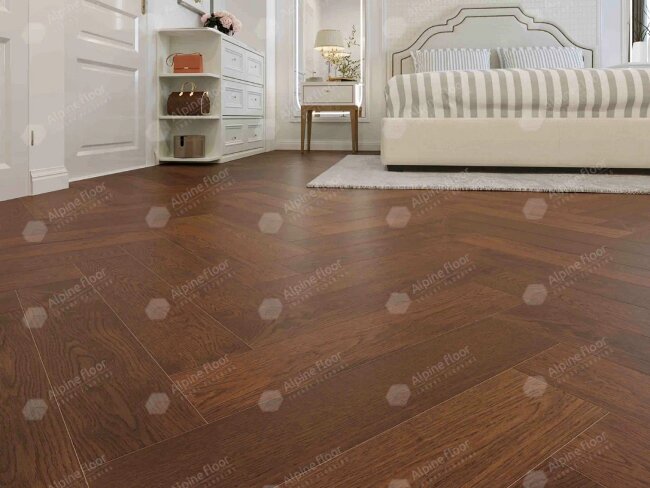 Английская ёлка Alpine Floor Castle EW202-09 Дуб Браун Стори