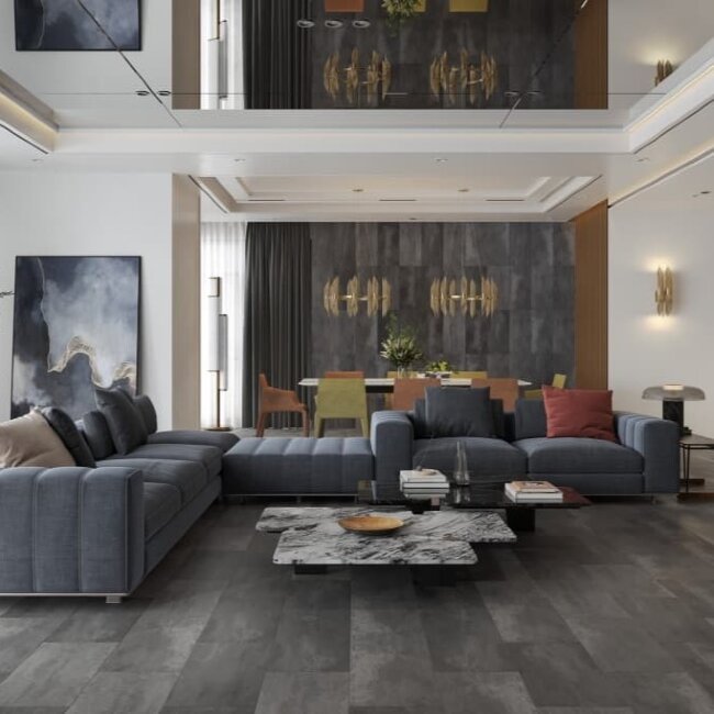 Ламинат Alpine Floor Каменное настроение LF402-03 Премиальный бетон Concrete Taupe Ламинат Alpine Floor Каменное настроение LF402-03 Премиальный бетон Concrete Taupe