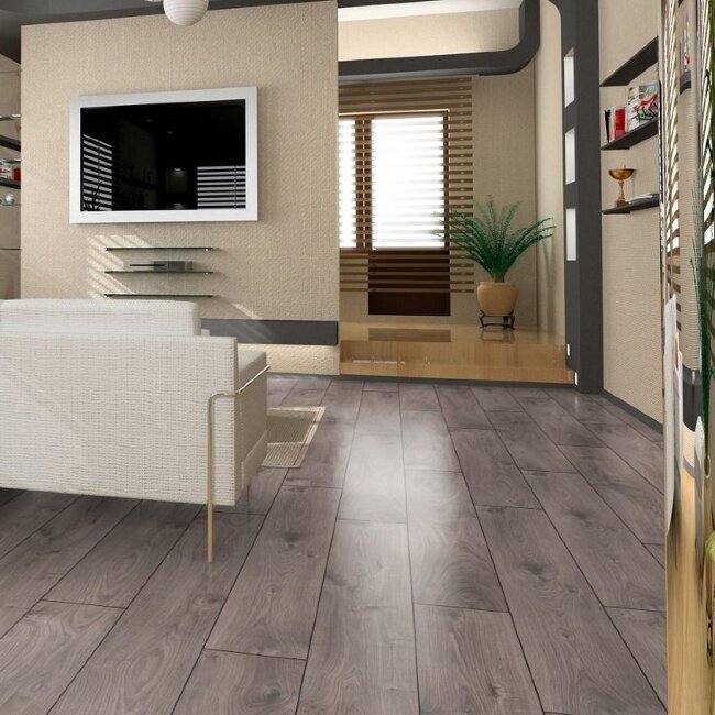 Ламинат Kronotex Дуб Темно-серый