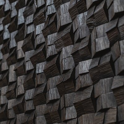 Стеновые панели Домчик Эбен 300x300x6-20 мм