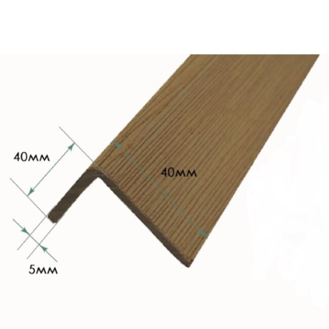 Декоративный уголок TerraPol 3000х40х40х4 мм