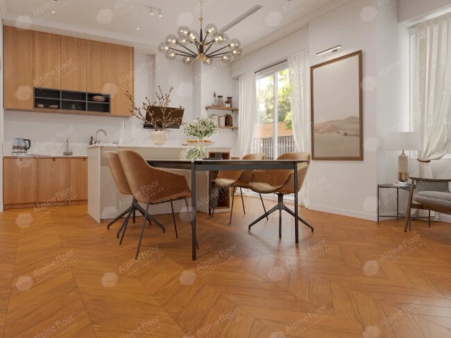 Французская ёлка Alpine Floor Chateau EW203-06 Дуб Имбирный