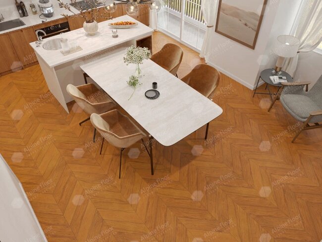 Французская ёлка Alpine Floor Chateau EW203-06 Дуб Имбирный